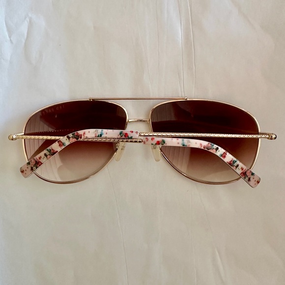 Ted Baker Gold Aviator Sunglasses - Picture 2 of 6